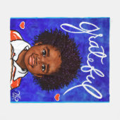 Couverture Polaire Grateful Love Enfants adoptés Coeurs Joie (Devant (Horizontal))