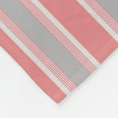 Couverture Polaire Gratté rose et argent (Coin)