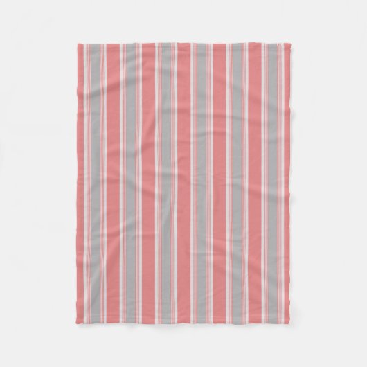 Couverture Polaire Gratté rose et argent (Devant)