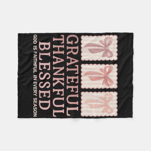 Couverture Polaire Gratuit Merci Blessé Coquette Automne Vibes Que (Devant (Horizontal))