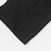 Couverture Polaire Gratuit noir et blanc Script photo personnalisée (Coin)