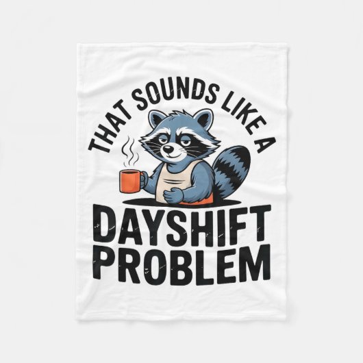 Couverture Polaire Graveyard Raccoon Funny Work Humor That Sounds Lik (Devant)