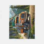 Couverture Polaire Gravure - Camion (Devant)