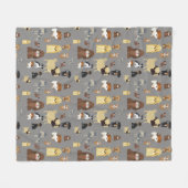 Couverture Polaire gray backgrounds (Devant (Horizontal))