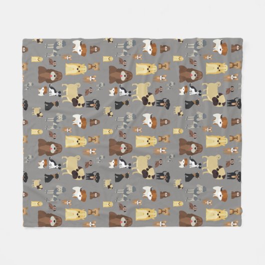 Couverture Polaire gray backgrounds (Devant (Horizontal))