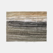 Couverture Polaire Gray brown lines abstract painting art (Devant (Horizontal))