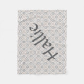 Couverture Polaire Gray Spanish Tile Personalized Dog Blanket  (Devant)
