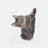 Couverture Polaire Gray Tabby Cat (Devant)