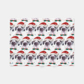 Couverture Polaire Great Dane Chien race Étoiles de Noël (Devant (Horizontal))