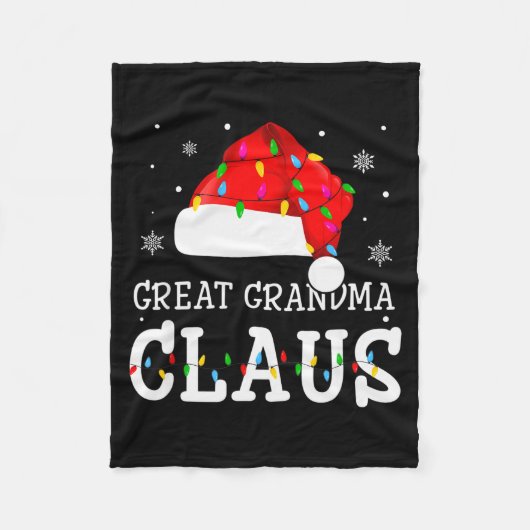 Couverture Polaire Great Grandma Claus Cool Holiday Matching Pajamas  (Devant)