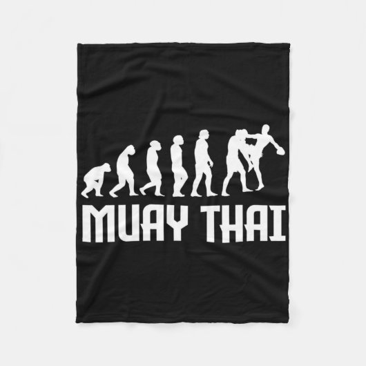 Couverture Polaire Great Muay Thai Evolution Design Kickboxer Mma Tra (Devant)