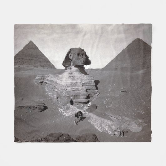 Couverture Polaire Great Sphinx & Gizeh Pyramides Necropolis Egypte (Devant (Horizontal))
