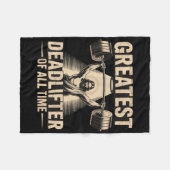 Couverture Polaire Greatest Deadlifter Of All Time Jesus  (Devant (Horizontal))