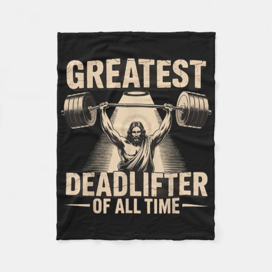 Couverture Polaire Greatest Deadlifter Of All Time Jesus  (Devant)