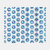 Couverture Polaire Grec Mal Eye Bleu (Devant (Horizontal))