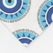 Couverture Polaire Grec Mal Eye Bleu (Coin)