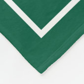 Couverture Polaire Green and White Lacrosse Player Number Sports (Coin)