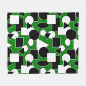 Couverture Polaire Green Bauhaus Collage (Devant (Horizontal))