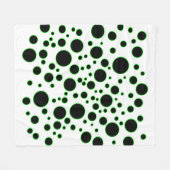 Couverture Polaire Green Circle Pattern Modern Abstract Blanket (Devant (Horizontal))