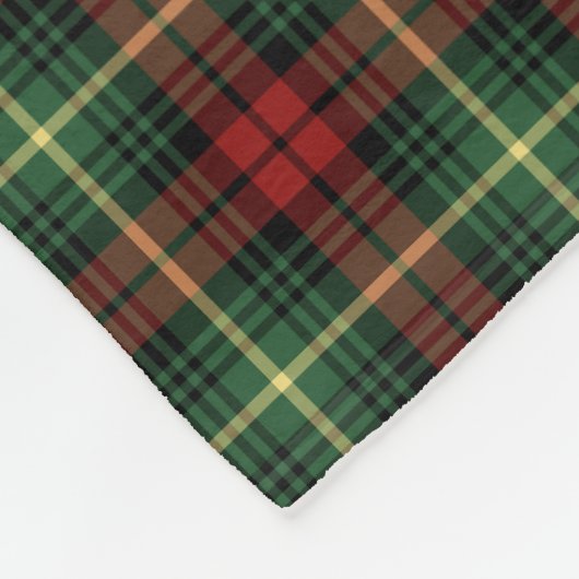 Couverture Polaire Green et Red Martin Clan Tartan (Coin)