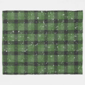 Couverture Polaire Green family christmas wallpaper (Devant (Horizontal))