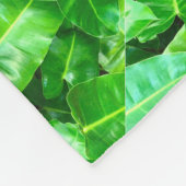 Couverture Polaire Green feuille Palm Leaf feuillage tropical jungle (Coin)