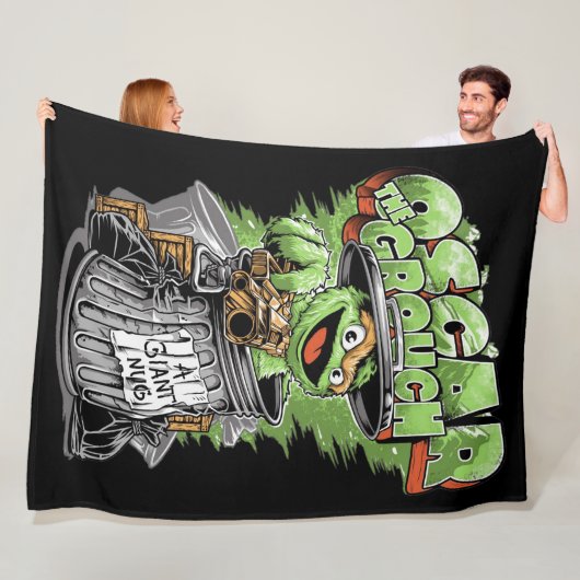 Couverture Polaire Green Garbage Monster (En situation)
