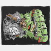 Couverture Polaire Green Garbage Monster (Devant (Horizontal))