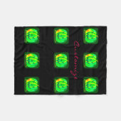 Couverture Polaire Green Jack olantern Halloween Thunder_Cove (Devant (Horizontal))