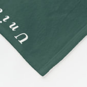 Couverture Polaire green modern script grad multi photo classe de 202 (Coin)