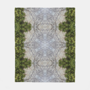 Couverture Polaire Green Moss & Earth Nature Art