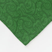 Couverture Polaire Green Paisley (Coin)