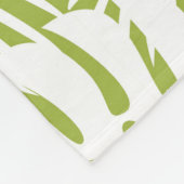 Couverture Polaire Green Palm Leaves Rainforest Pattern (Coin)