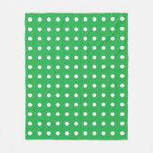 Couverture Polaire Green Polka (Devant)