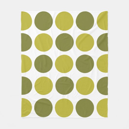 Couverture Polaire Green Polka Dots  (Devant)