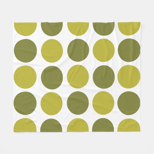 Couverture Polaire Green Polka Dots (Devant (Horizontal))