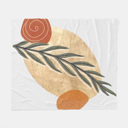 Couverture Polaire Green Stalk Boho (Devant (Horizontal))