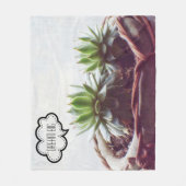 Couverture Polaire Green Succulent Aeonium Dream Big (Devant)