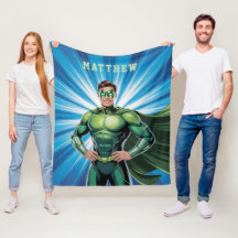 Green Superhero Boys Birthday Party Gift