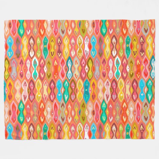 Couverture Polaire Greeshma ikat (Devant (Horizontal))