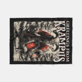 Couverture Polaire Greetings From Ss Vom Krampus Festive Horror Chris (Devant (Horizontal))