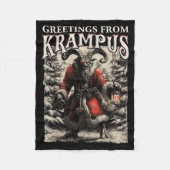 Couverture Polaire Greetings From Ss Vom Krampus Festive Horror Chris (Devant)