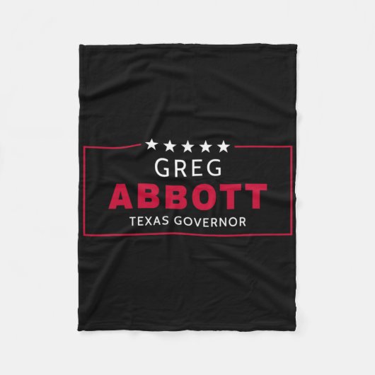 Couverture Polaire Greg Abbott Election Texas Governor Republican Blu (Devant)