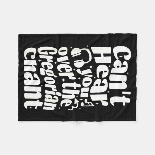 Couverture Polaire Gregorian Chant Funny Catholic Traditional Latin M (Devant (Horizontal))