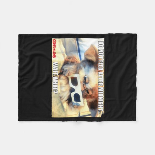 Couverture Polaire Gremlins Do Not Feed After Midnight Wait What Meme (Devant (Horizontal))