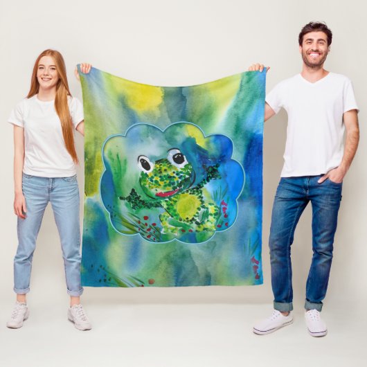 Couverture Polaire Grenouille (En situation)