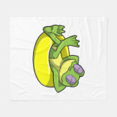 Couverture Polaire Grenouille à la natation avec anneau de natation (Devant (Horizontal))