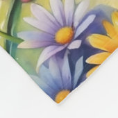 Couverture Polaire Grenouille Avec Art numérique Fleur (Coin)