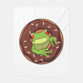 Couverture Polaire Grenouille avec beigne (Devant)