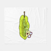Couverture Polaire Grenouille avec lunettes de soleil (Devant (Horizontal))
